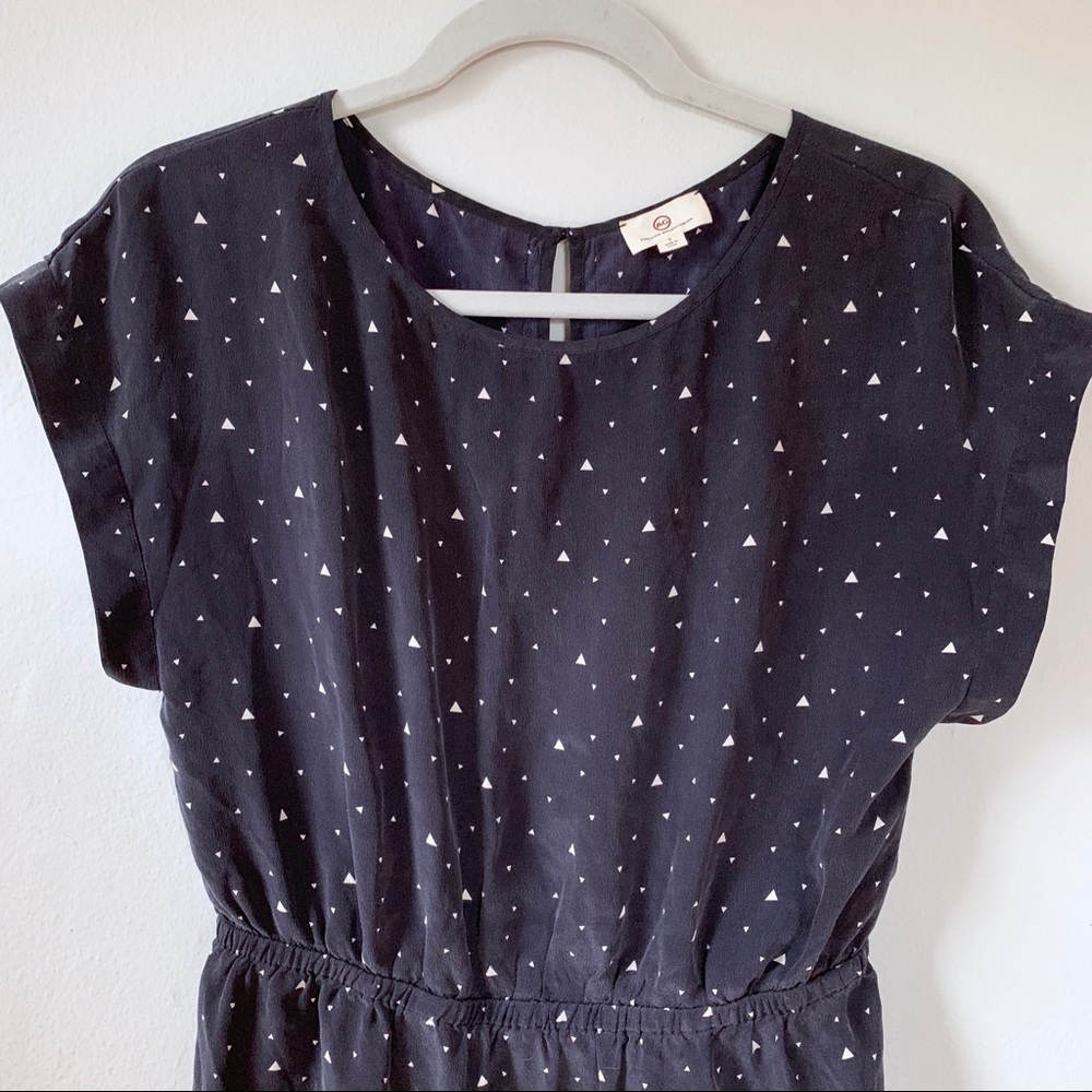 AG adriano goldschmied Silk Short Sleeve Dress